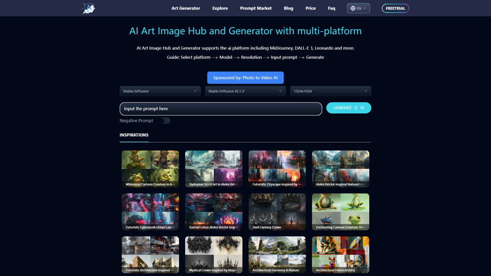 ArtiverseHub - AI Art Generator