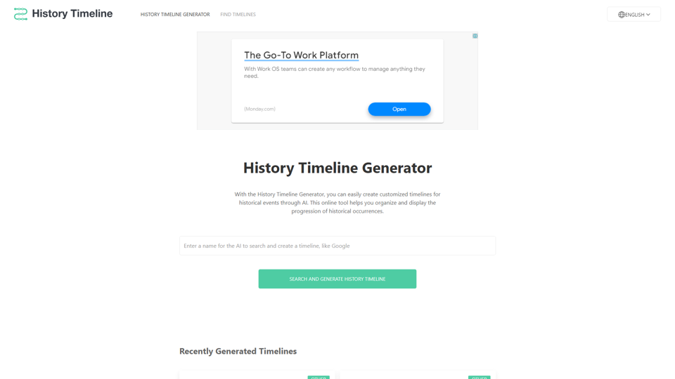 History Timeline Generator - A Tool for Making Personalized Historical Timelines