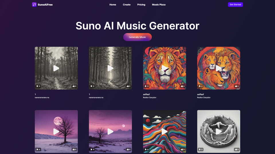 SunoAiFree - Free AI Music Generator By Suno AI