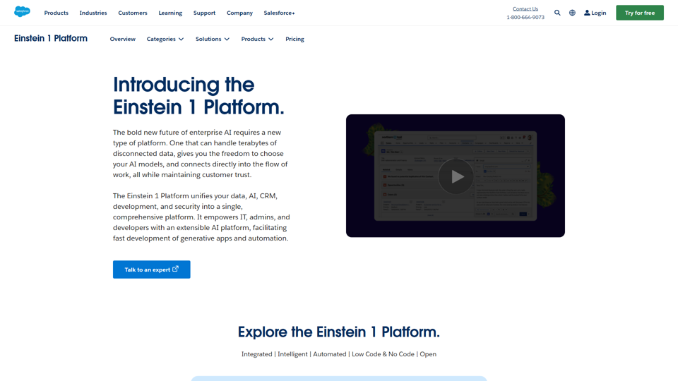 Salesforce Einstein 1 Platform for Application Development | Salesforce US