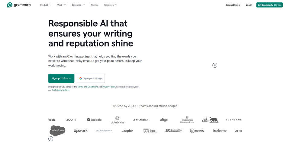 Grammarly: Free AI Writing Assistance