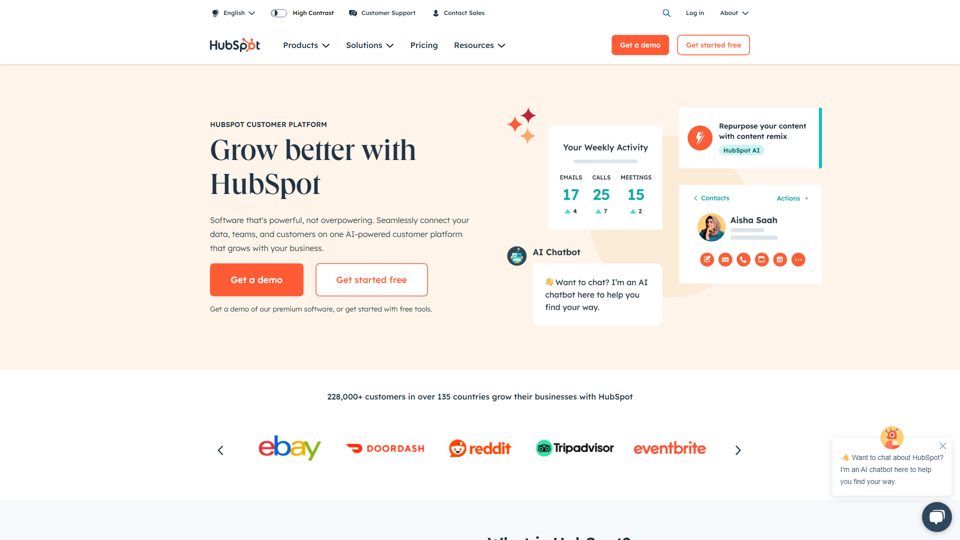 HubSpot | Software & Tools for your Business - Homepage