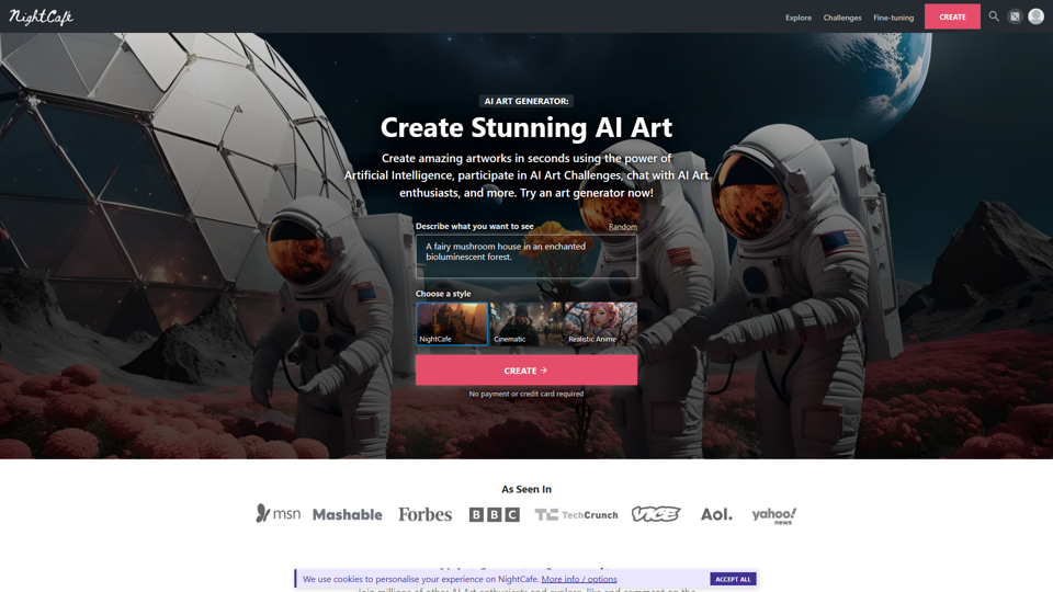 Free AI Art Generator: Create, share and explore AI Art