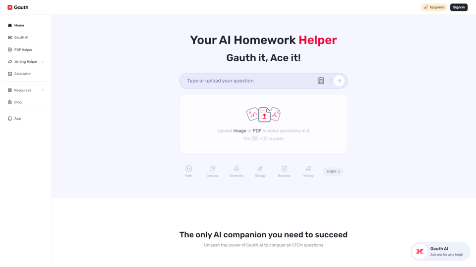 Gauth - Best AI Homework Helper for All School Subjects