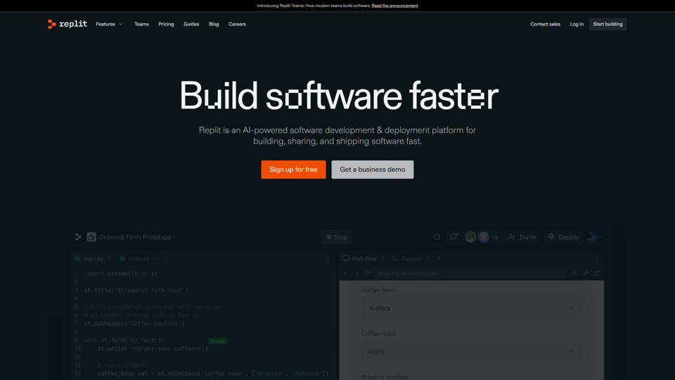 Replit – Build software faster