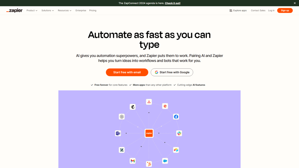 Automate your work today | Zapier